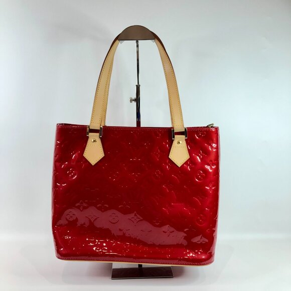 LV  Red Vernis Houston Tote Sku# 85785 (Gently Used) - Picture 2 of 12